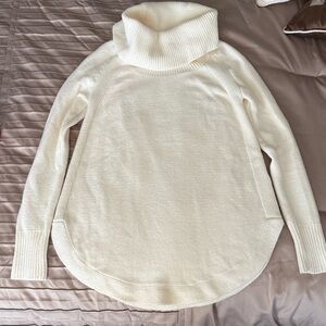Anthropologie Cream Cowl Neck Sweater